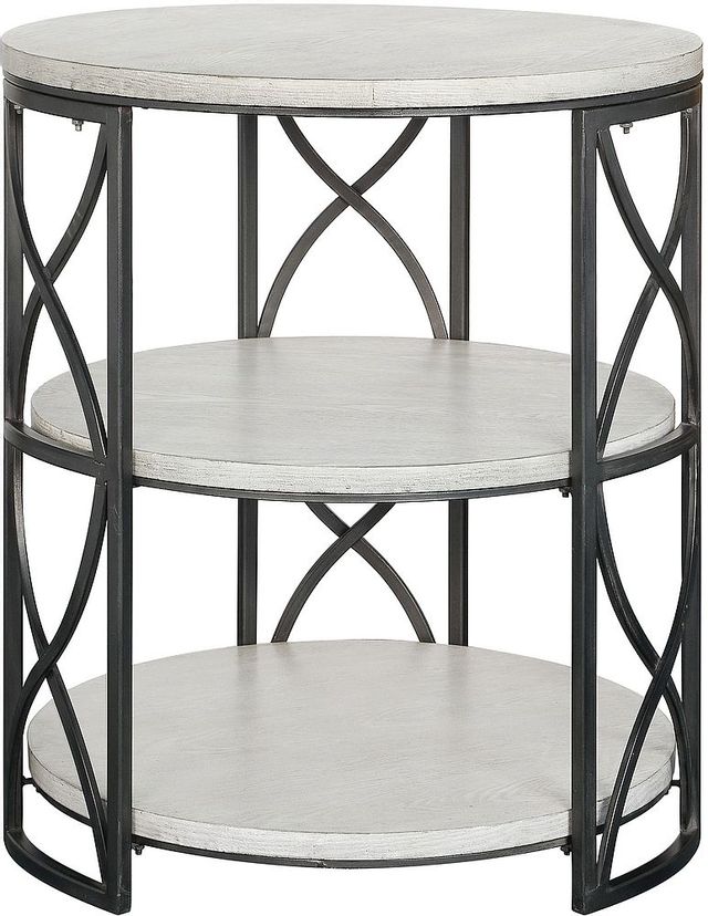 Crestview Collection Springfield Grey & White Accent Table-0