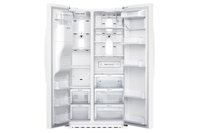 Samsung 22 Cu. Ft. Counter Depth Side-By-Side Refrigerator-White-2