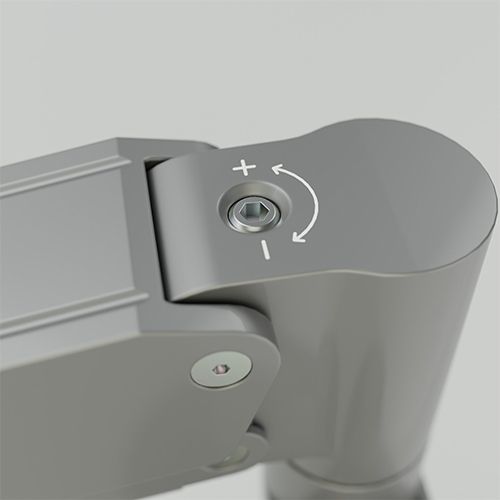 Chief® Silver Koncis™ Dual Monitor Arm Mount 8