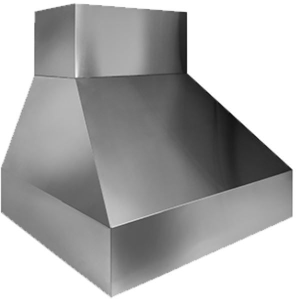 Trade-Wind® P7200 Series 42" Pyramid Style Outdoor Barbecue Grill Hood-Stainless Steel-0