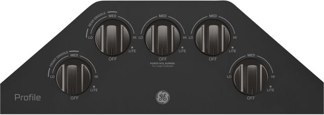 GE Profile™ Series 30" Black Stainless Built In Gas Cooktop 1