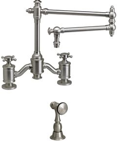 Waterstone™ Faucets Towson Bridge Kitchen Faucet with Side Spray
