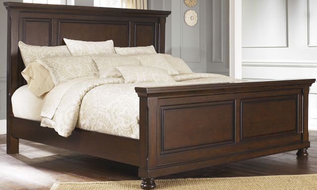 Millennium® By Ashley Porter Four-Piece Rustic Brown King Bedroom Set-1