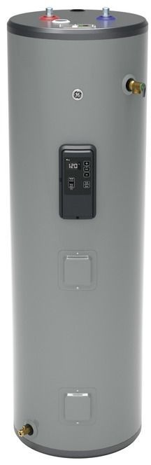 GE® 40 Gallon Diamond Gray Smart Tall Electric Water Heater
