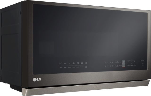 LG 2.1 Cu. Ft. PrintProof™ Black Stainless Steel Over The Range Microwave 1