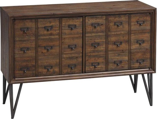 Coast2Coast Home™ Accents by Andy Stein Oxford Distressed Brown Media Console Cabinet