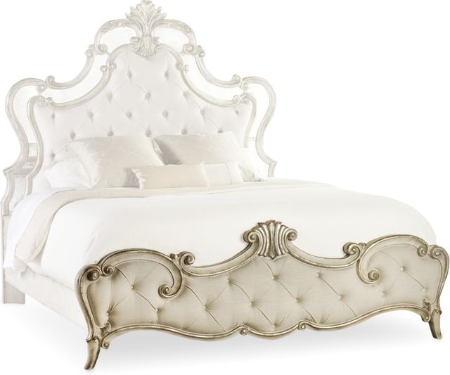 Hooker® Furniture Sanctuary Silver California King Upholstered Bed 2