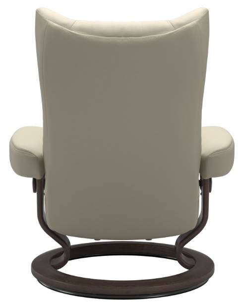 Stressless® by Ekornes® Wing Small Classic Base Chair and Ottoman 2