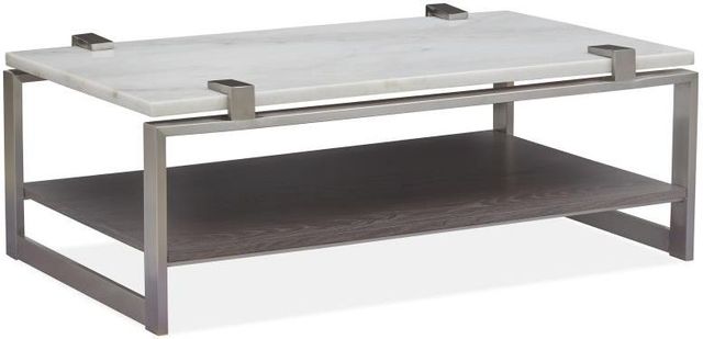 Magnussen Home® Paradox Pearl White Rectangular Cocktail Table