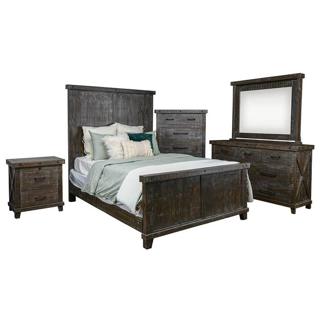 Rustic Imports Creekside King Bed, Dresser, Mirror, & Nightstand-0