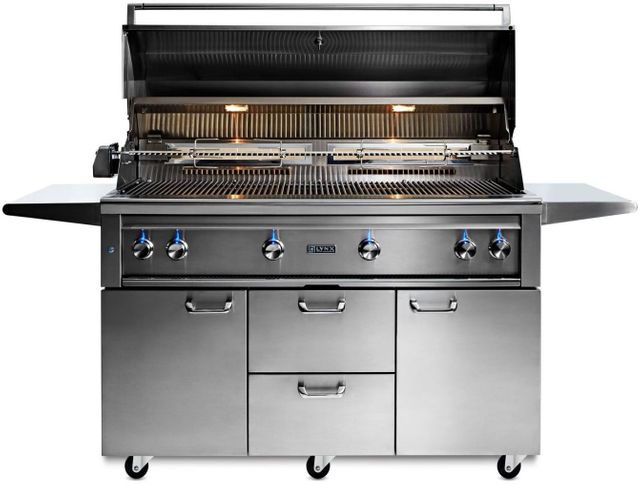 Lynx® Professional 54" Stainless Steel Freestanding Grill-2