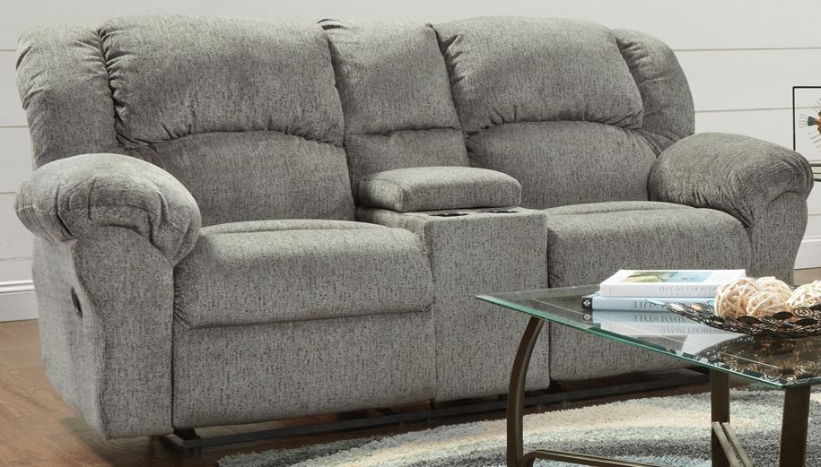 Grey on sale loveseat recliner