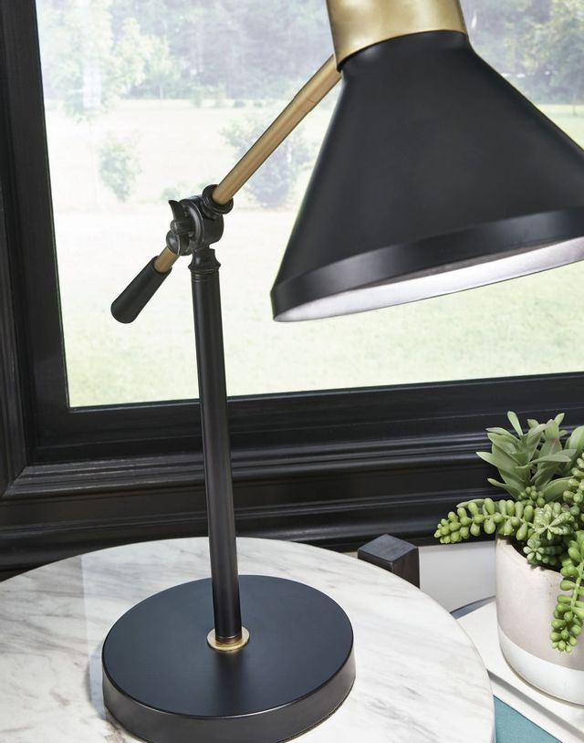 Signature Design by Ashley® Garville Black/Gold Metal Desk Lamp-1