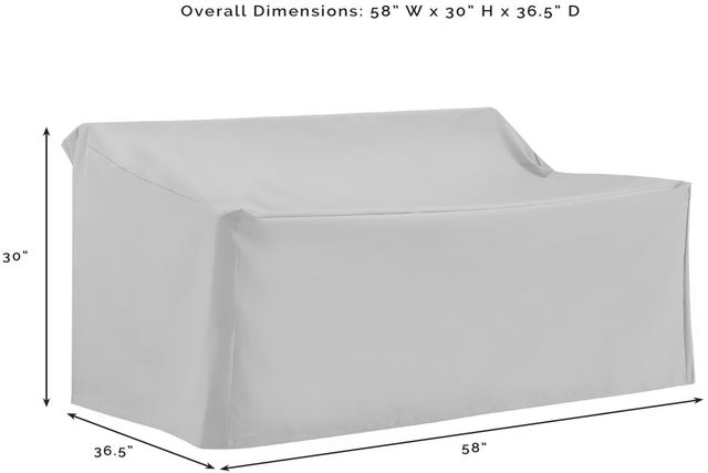 Crosley Furniture® 2-Piece Gray Furniture Cover Set-2