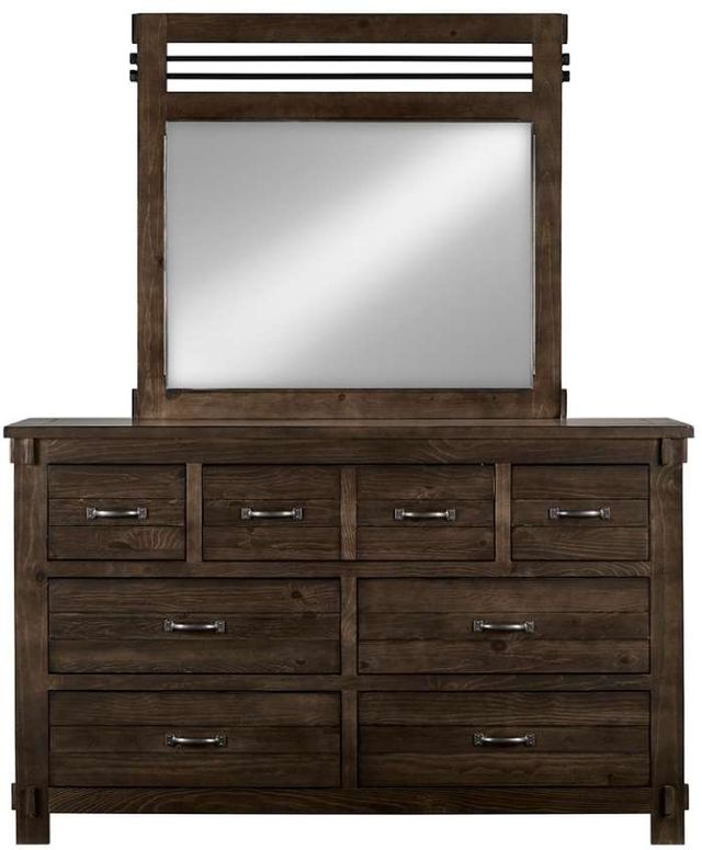 Progressive® Furniture Thackery 2 Piece Molasses Dresser And Mirror Set Fischer Furniture