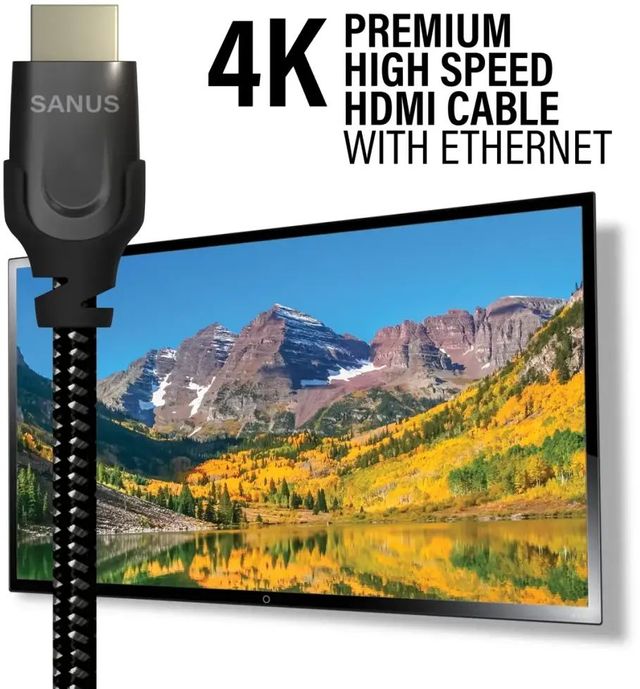 Sanus® 3.0 m Black Premium High Speed HDMI Cable 1
