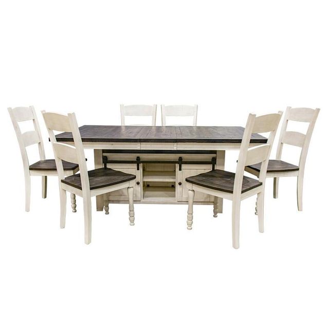 Jofran Madison County Dining Table and 8 Dining Chairs-0
