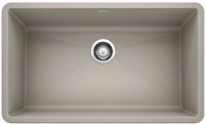 Blanco® Precis Concrete Gray Super Single Bowl Kitchen Sink