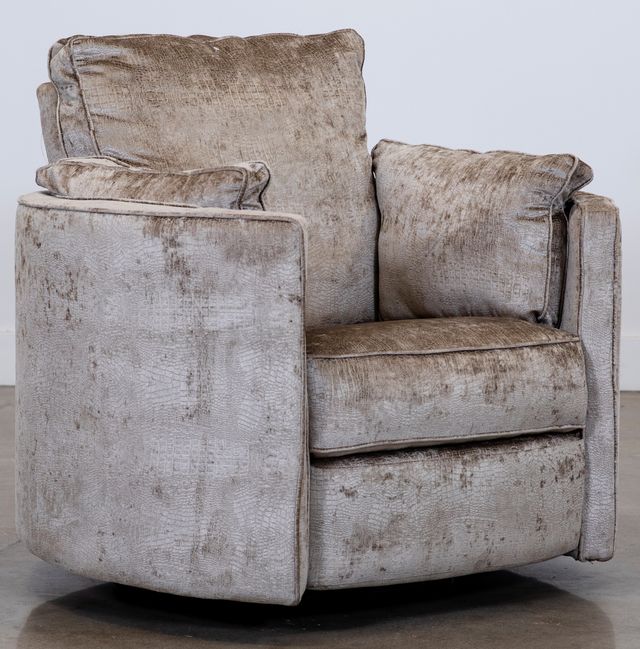 Klaussner® Ryder Wendy Bronze Reclining Swivel Chair-0