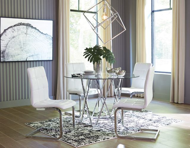 Signature Design by Ashley® Madanere Chrome Dining Room Table 6