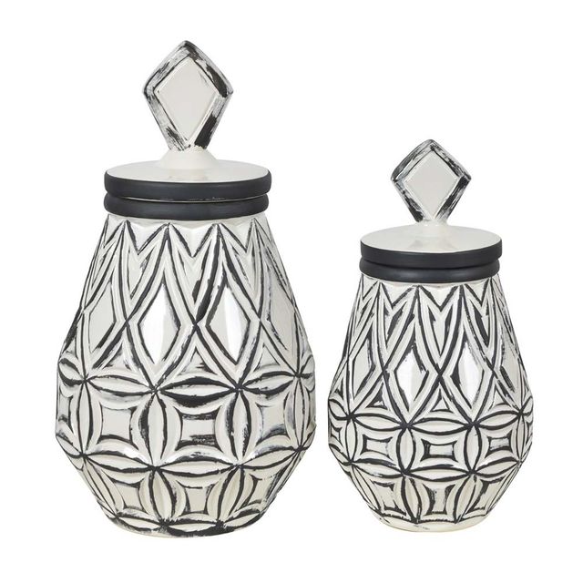 Crestview Collection Geometrical Farm House Vases-0