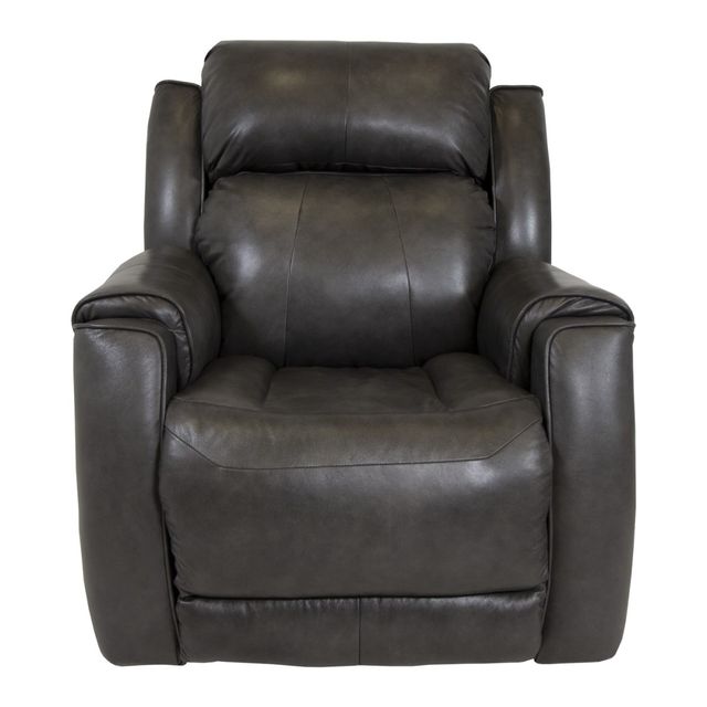 Southern Motion Valentino Slate Leather Power Recliner with Power Headrest-1