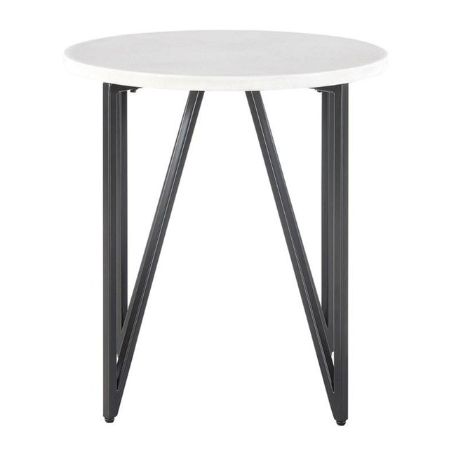 Elements Cedric Marble End Table-1