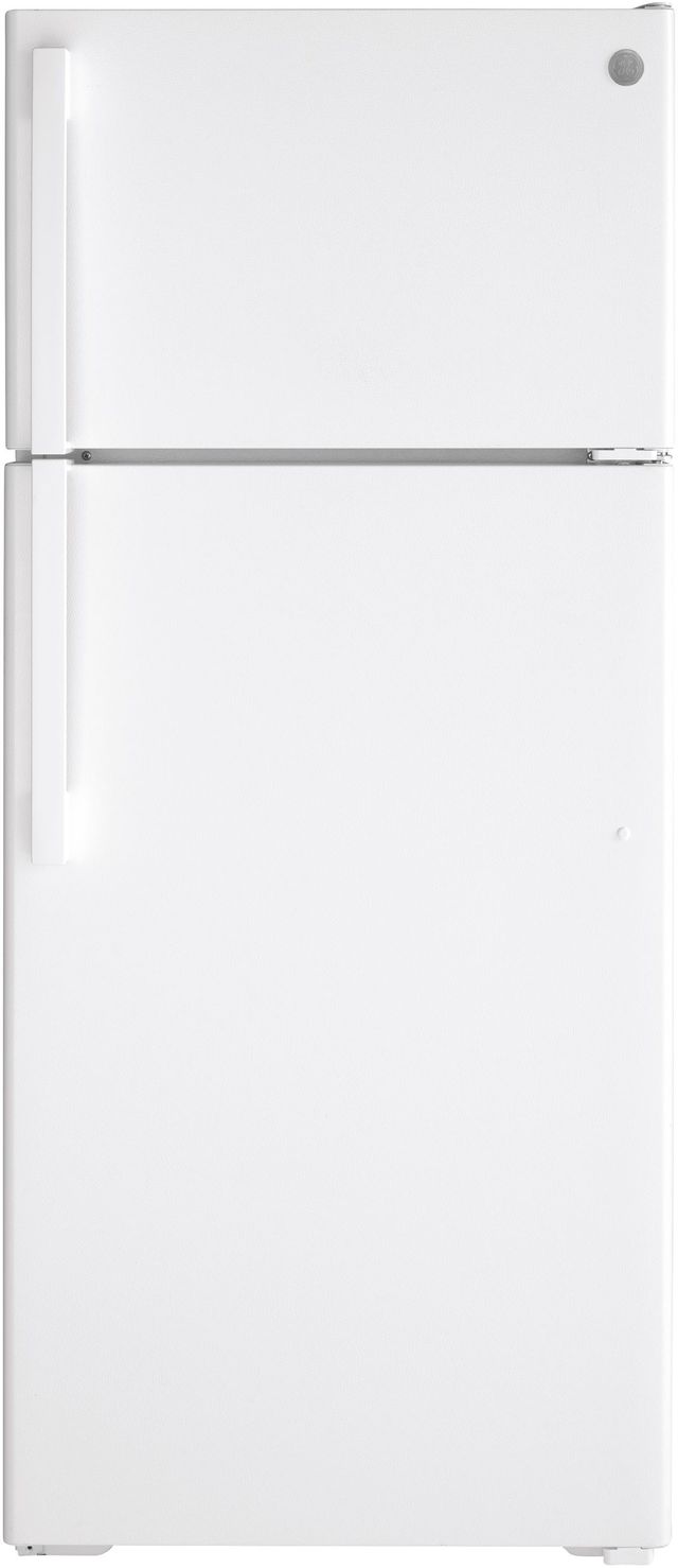 GE® 17.5 Cu. Ft. White Top Freezer Refrigerator