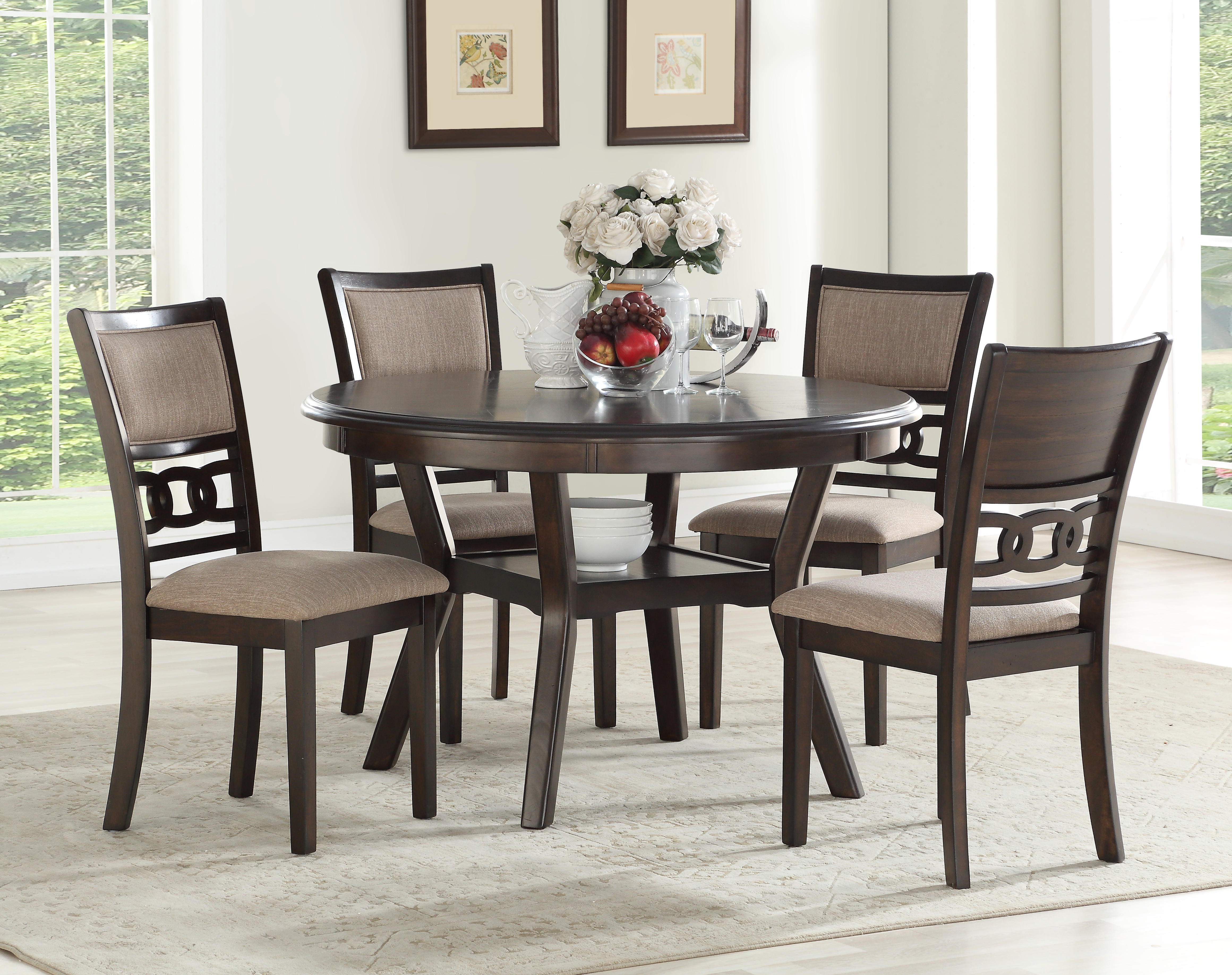 New Classic® Furniture Gia 5 Piece Cherry Dining Set