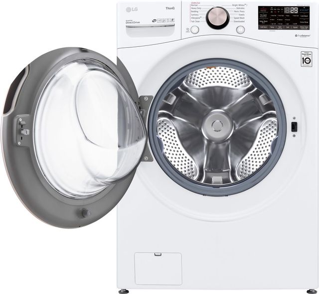 LG 4.5 Cu. Ft. White Front Load Washer 1