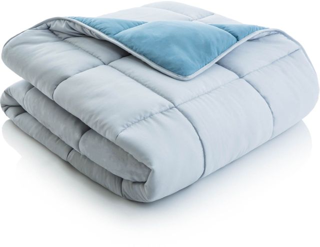 Malouf® Woven™ Ash Twin Reversible Bed Set 1