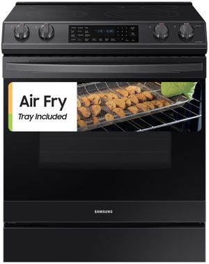 WHIRLPOOL 30 in. Slide-In Electric Range Black Stainless - WEE515S0LV