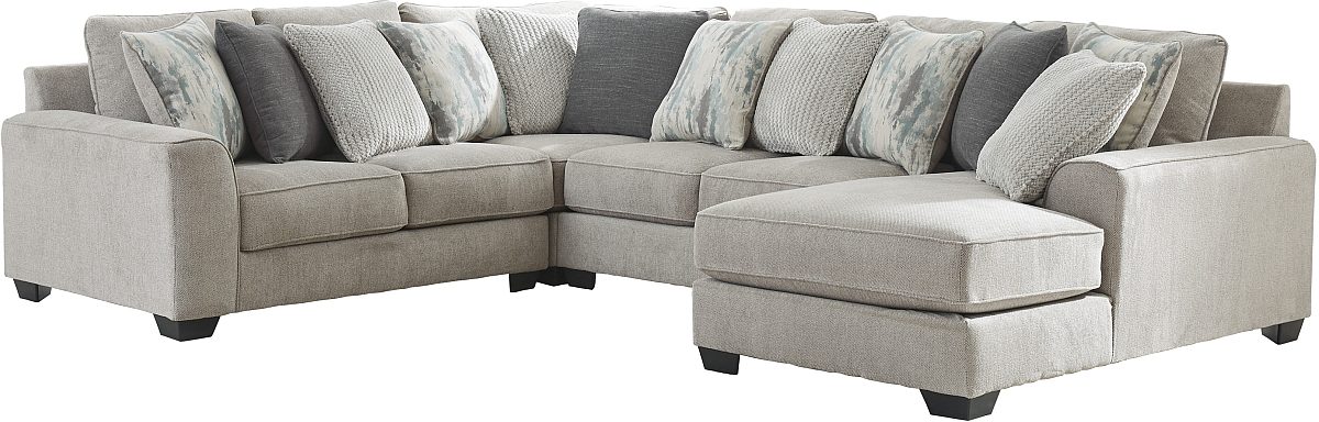 Benchcraft® Ardsley 4-Piece Pewter Sectional