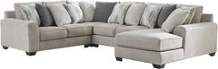 Benchcraft® Ardsley Pewter 4 Piece Sectional