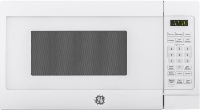 GE® 0.7 Cu. Ft. White Countertop Microwave-JES1072DMWW-0