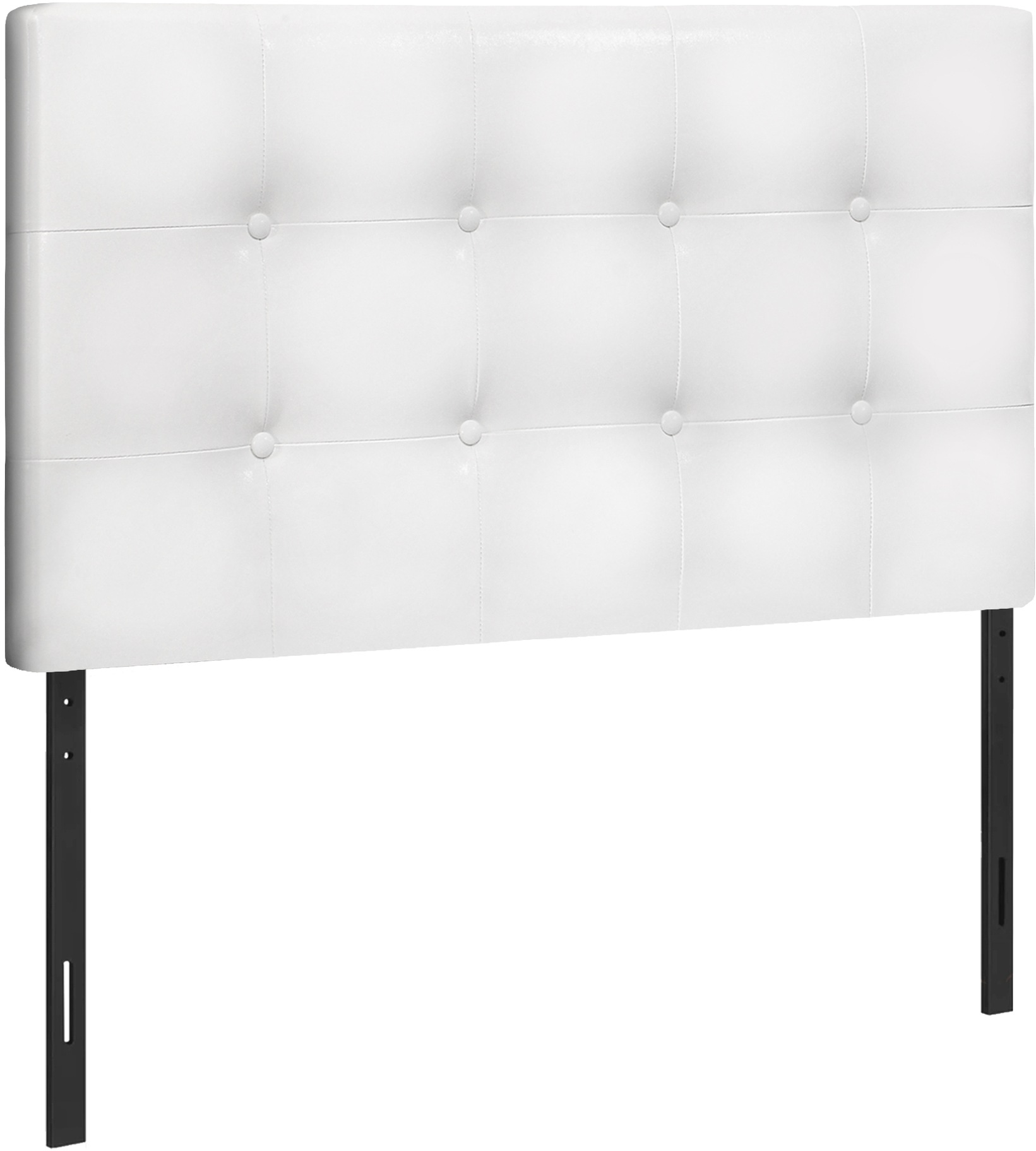 Monarch Specialties Inc. White Leather Look Twin Headboard | Chediac's ...