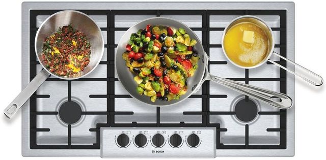 Bosch 500 Series 36" Stainless Steel Gas Cooktop 2