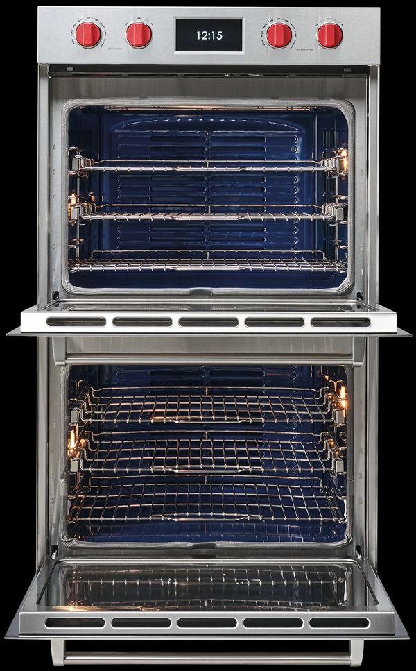 Wolf® M Series 30" Stainless Steel Professional Double Electric Built in Wall Oven 1
