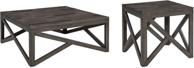 Signature Design by Ashley® Haroflyn 2-Piece Gray Living Room Table Set-0