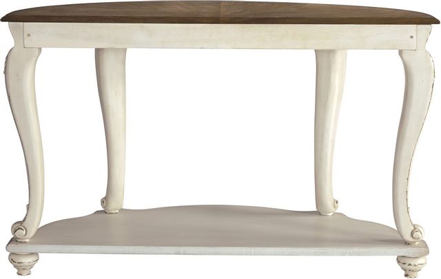Signature Design by Ashley® Realyn White/Brown Sofa Table 2