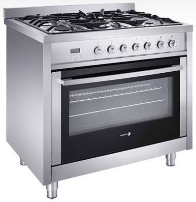 Fagor 36" Stainless Steel Free Standing Dual Fuel Range-0