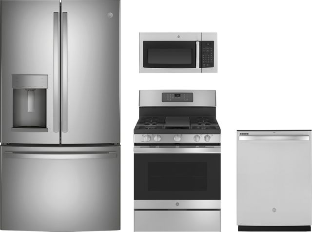GE® 4 Piece Kitchen Package-Stainless Steel