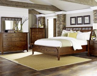 Napa Furniture Design Solid Wood Queen Storage Sleigh Bed P73208243