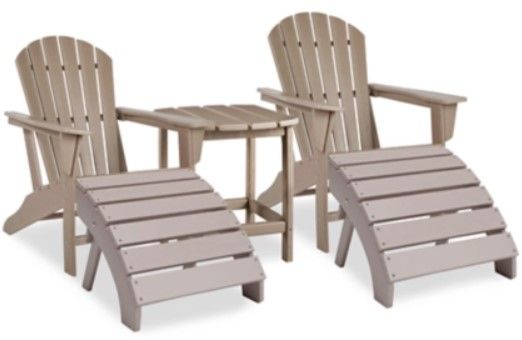 Signature Design by Ashley® Sundown Treasure 5-Piece Grayish Brown Outdoor Seating Set
