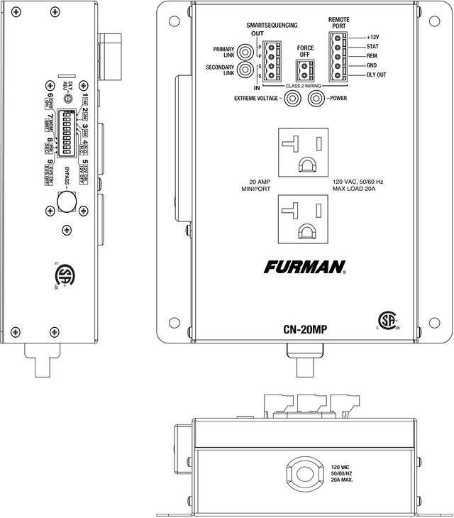 Furman® CN-20MP MiniPort 4