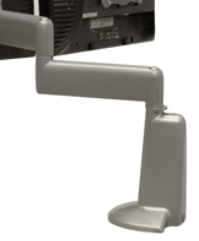 Chief® Silver Dual Arm Triple Monitor Desk Mount 1