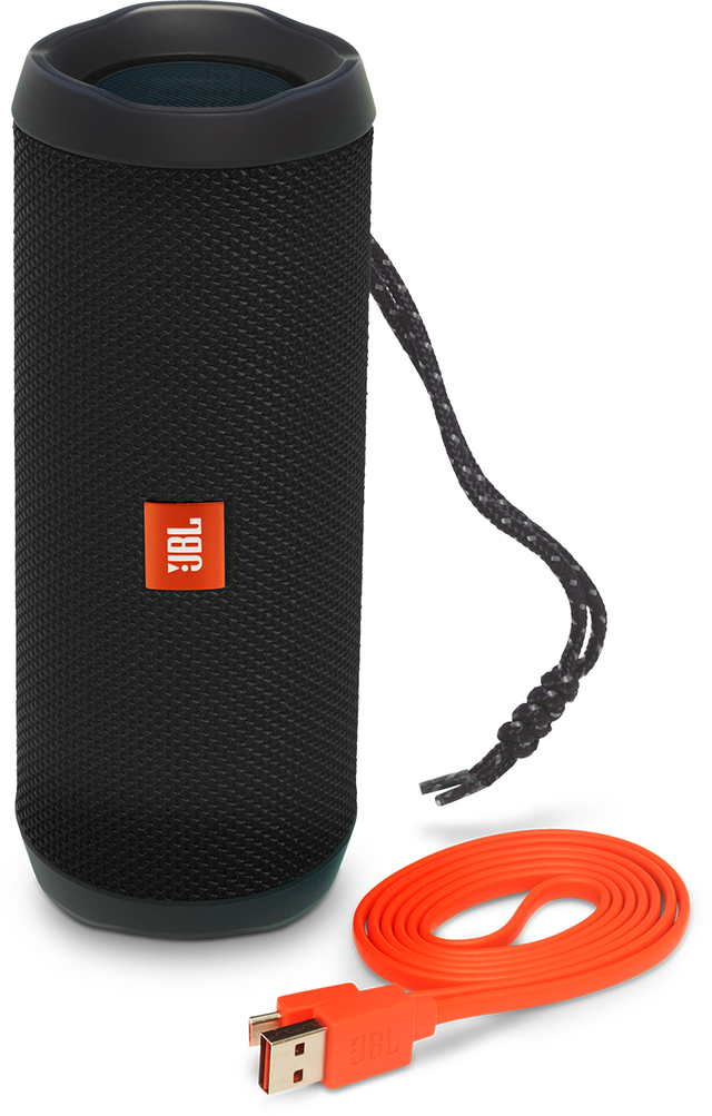 JBL® Flip 4 Black Portable Bluetooth Speaker 1