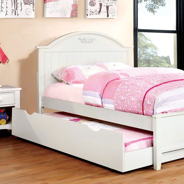 Furniture of America® Medina White Twin Panel Bed 0