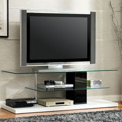 Furniture of America® Neapoli Black/White TV Console