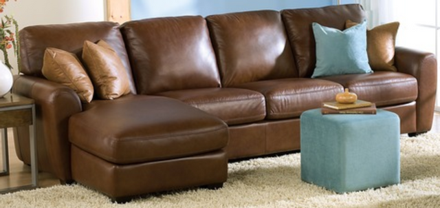 Palliser® Furniture Connecticut 2-Piece Brown Sectional